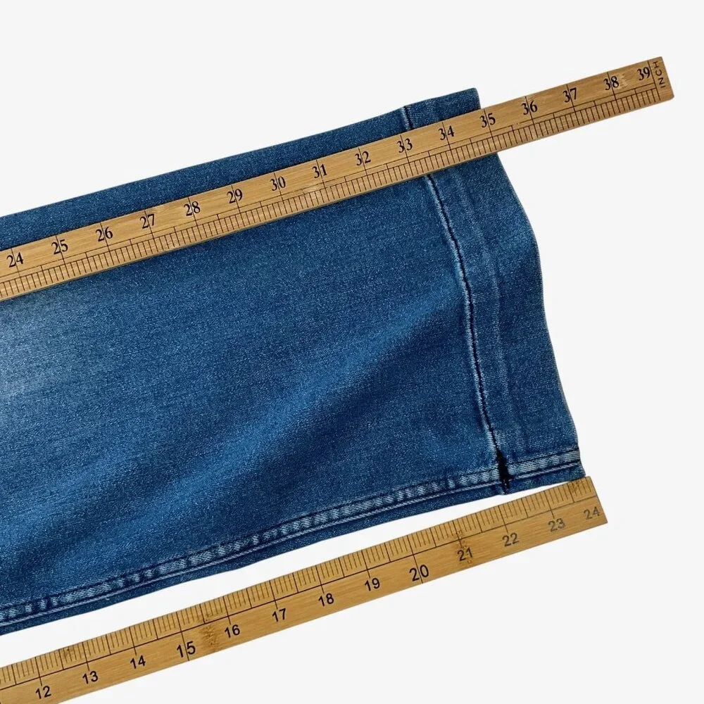 Anthropologie Maeve The Colette Wide Leg Jeans Womens 24 Blue High Rise Cropped - Picture 11 of 11